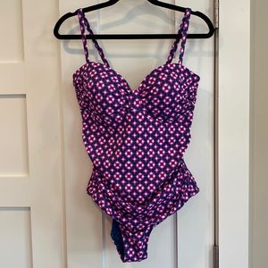Boden Geometric one-piece swimsuit